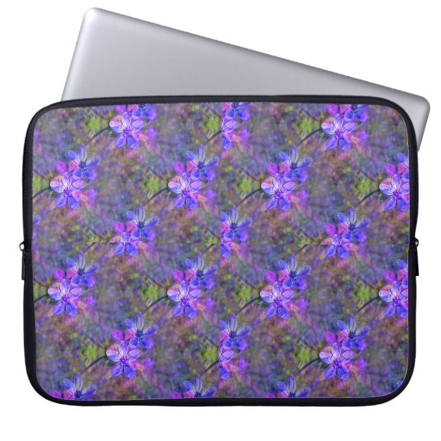 Capa Para Notebook Jardim de violetas...... (Frente)
