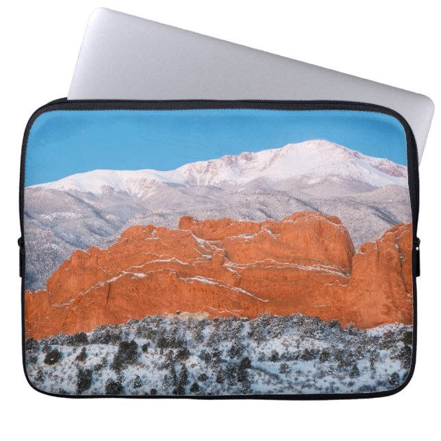 Capa Para Notebook Jardim dos Deuses | Pikes Peak, Colorado (Frente)