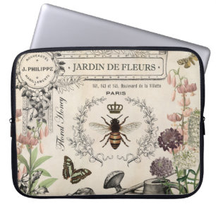 CAPA PARA NOTEBOOK JARDIM FRANCÊS DA ABELHA