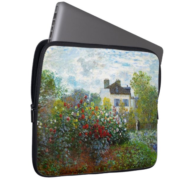 Capa Para Notebook Jardim Romântico de Monet de Casamento da primaver (Frente Esquerda)
