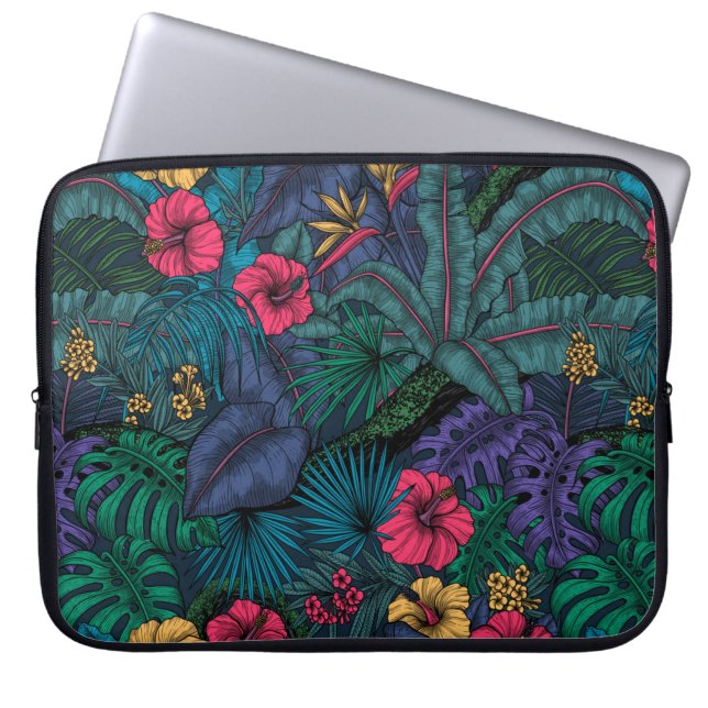 Capa Para Notebook Jardim tropical (Frente)