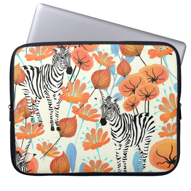 Capa Para Notebook Jardim Zebra (Frente)