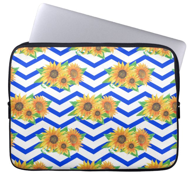 Capa Para Notebook Jardins Florais de Sunflower (Frente)