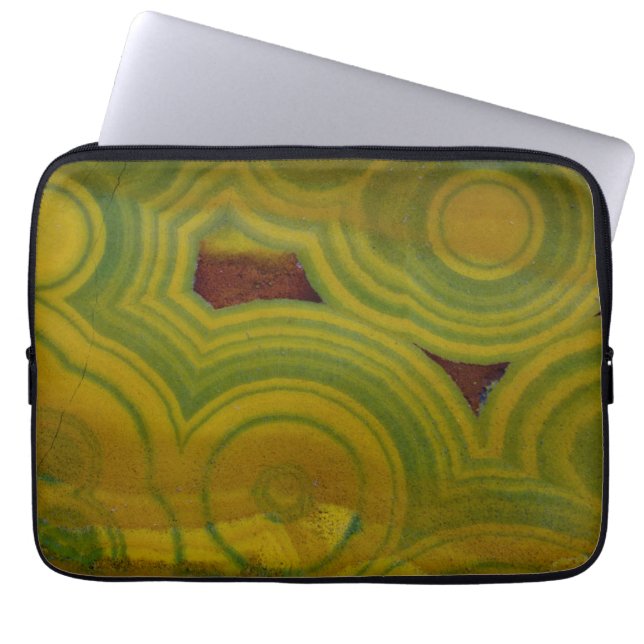 Capa Para Notebook Jasper Oceano com Manchas Amarelas (Frente)