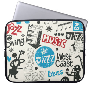 Capa Para Notebook Jazz Doodle: Mistura Eclética de Música