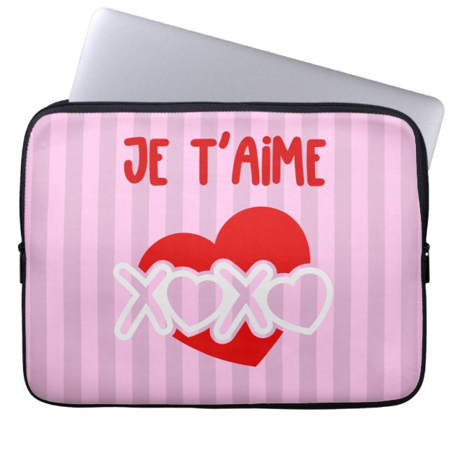 Capa Para Notebook Je t’aime (Frente)