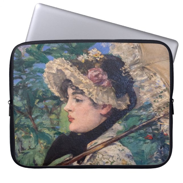 Capa Para Notebook Jeanne (Primavera)  Por Édouard Manet (Frente)