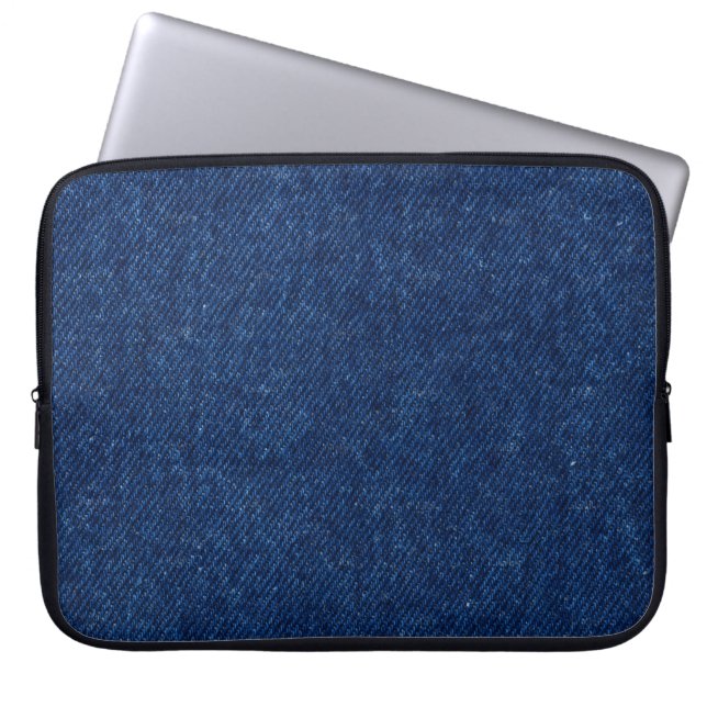 Capa Para Notebook "Jeans Azuis Clássicos" Bolsa para Eletrônicos (Frente)