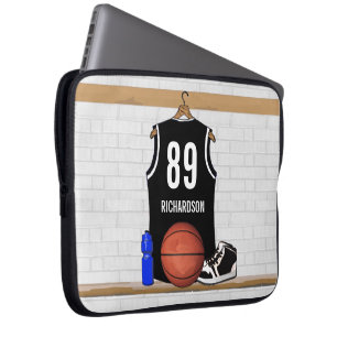 Capa Para Notebook Jersey, preto e branco personalizado