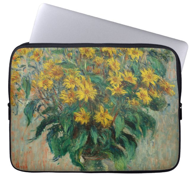 Capa Para Notebook Jerusalem Artichoke Flowers - Claude Monet (Frente)