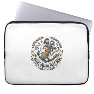 Capa Para Notebook Jesus Âncora Esperança Selo Jesus Âncora Esperança