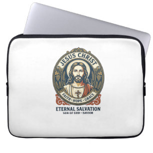 Capa Para Notebook Jesus Barbeiro Masculino Roupa Gráfica Cristã A