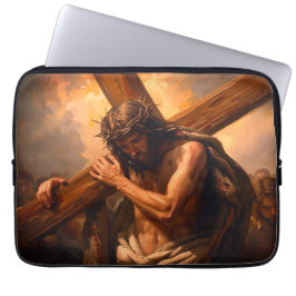 Capa Para Notebook Jesus Carries The Cross Laptop Case