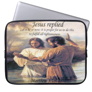 Capa Para Notebook Jesus Cristo Batismo imagem um