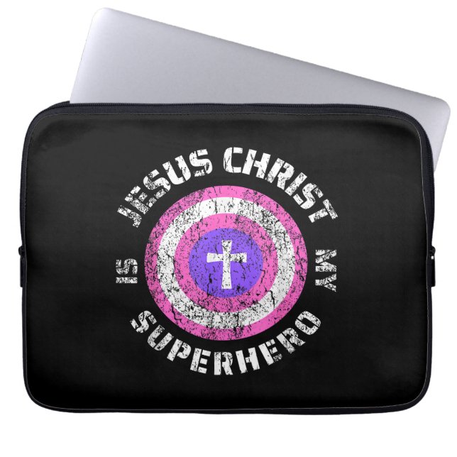 Capa Para Notebook Jesus Cristo É Meu Super-herói Jesus (Frente)