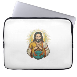 Capa Para Notebook Jesus desapontado Bola de Exercícios Desinflada Fa