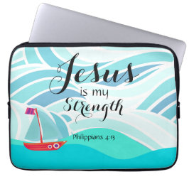 Capa Para Notebook Jesus é minha Força