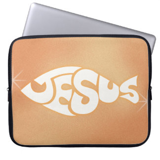 Capa Para Notebook "Jesus" em forma de peixe Presente de Pastor Crist