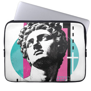 Capa Para Notebook Jesus Grego Retro Brutalista Colossenses 2:3