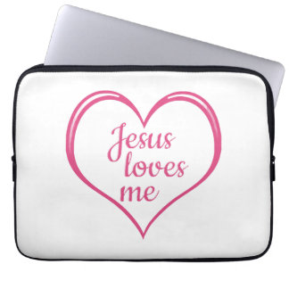Capa Para Notebook JESUS ME AMA no Coração