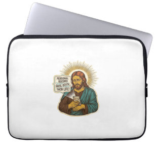 Capa Para Notebook Jesus Morto Sem Música No Telefone Humor Pesado de