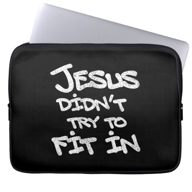 Capa Para Notebook Jesus Não Tentou Se Encaixar Graffiti Grunge Engra (Frente)