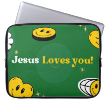"Jesus Te Ama" Sorriso Verde Para Cristãos