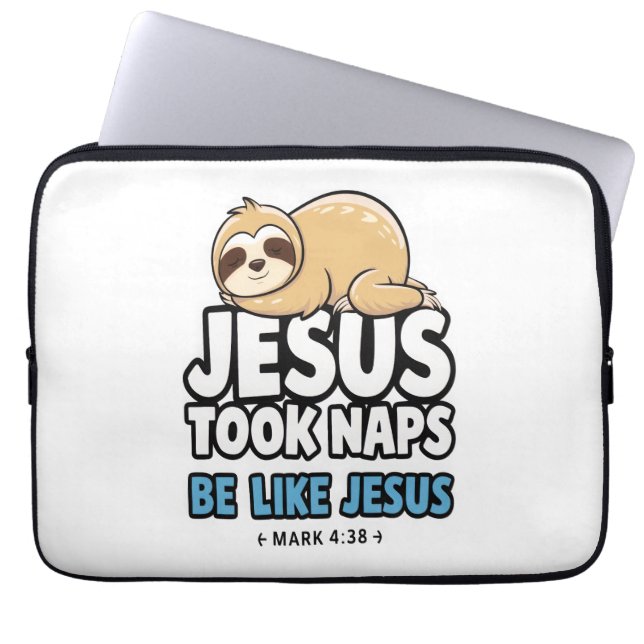 Capa Para Notebook Jesus Tirou Notas, Engraçado Lama (Frente)