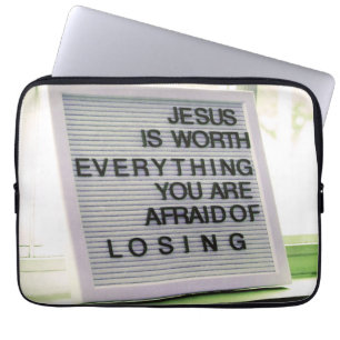 Capa Para Notebook Jesus vale tudo, sinal cristão