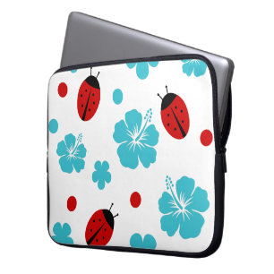 Capa Para Notebook Joaninhas florais da natureza