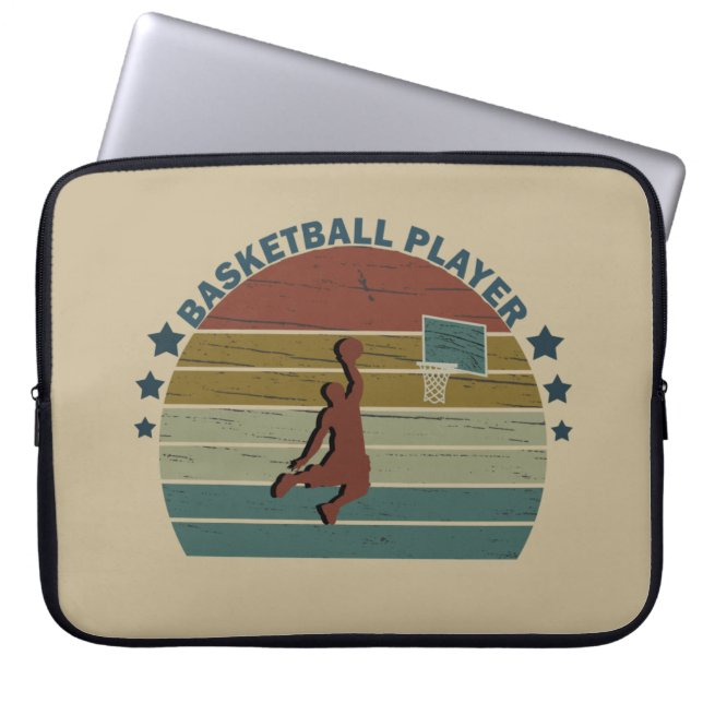 Capa Para Notebook jogador de basquete vintage (Frente)