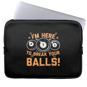 Capa Para Notebook Jogador de Bilhar Estou Aqui Para Brincar Com Pi