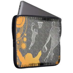 Capa Para Notebook Jogadores e fã de basquetebol do Grunge