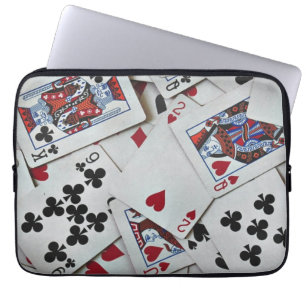 Capa Para Notebook Jogando Cartões Jogos de Pôquer Rainha King