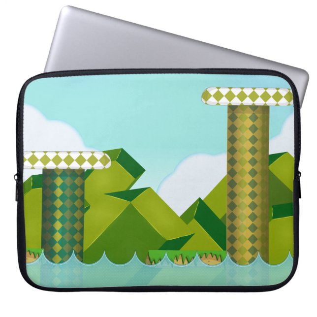 Capa Para Notebook Jogo de Plataforma Retro (Frente)