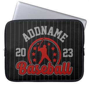 Capa Para Notebook Jogo Jogador da Equipe Baseball de NOME Personaliz
