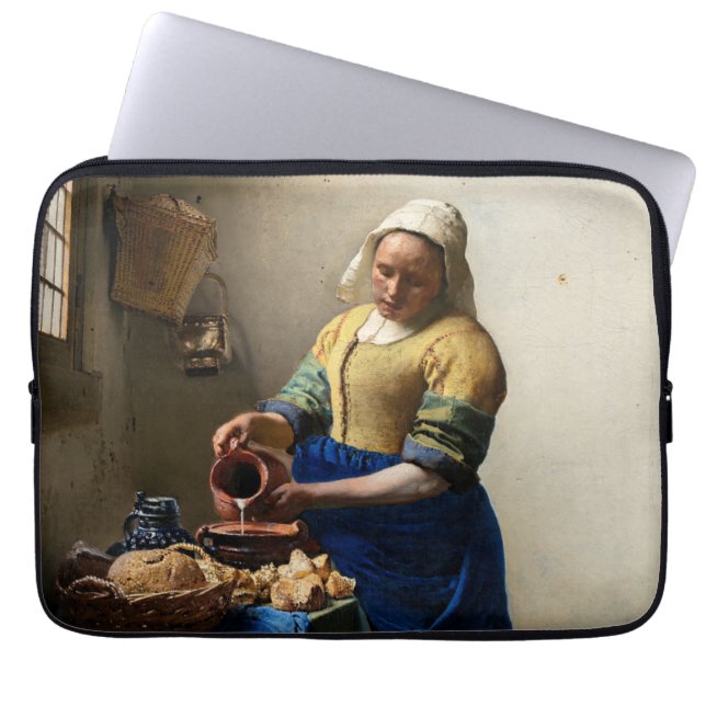 Capa Para Notebook Johannes Vermeer - A Milkmaid (Frente)