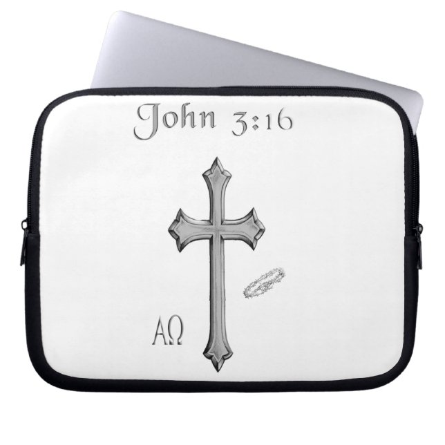 Capa Para Notebook John 3:16 roupa (Frente)