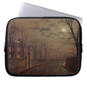 Capa Para Notebook John Atkinson Grimshaw  Cena de Moonlit Street, 18