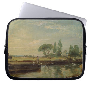 Capa Para Notebook John Constable   uma barca abaixo do fechamento de