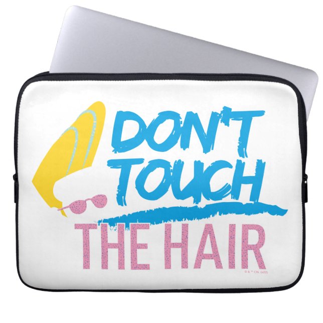 Capa Para Notebook Johnny Bravo - Não Toque na Grafia do Cabelo (Frente)