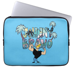 Capa Para Notebook Johnny Bravo Palm Tree Name