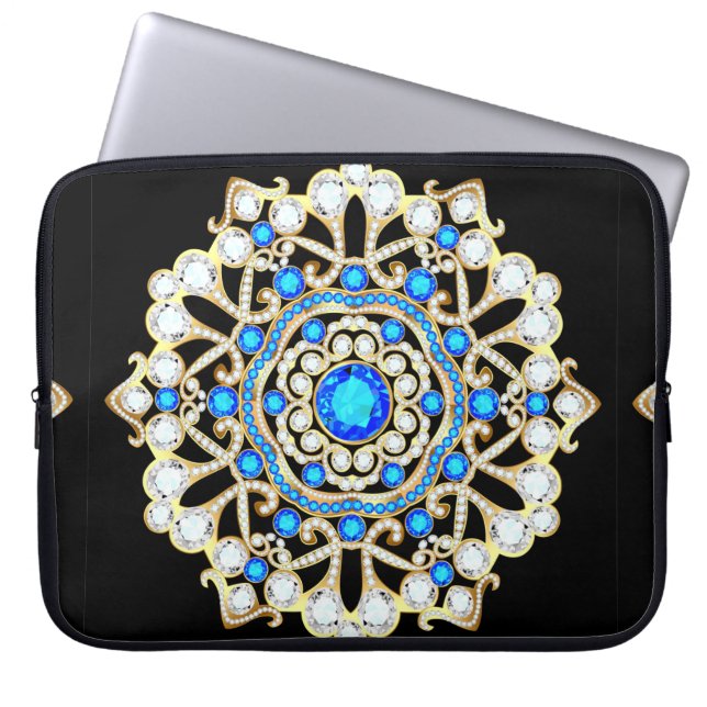 Capa Para Notebook Joias de mandala brooch, elemento design. Dentes t (Frente)