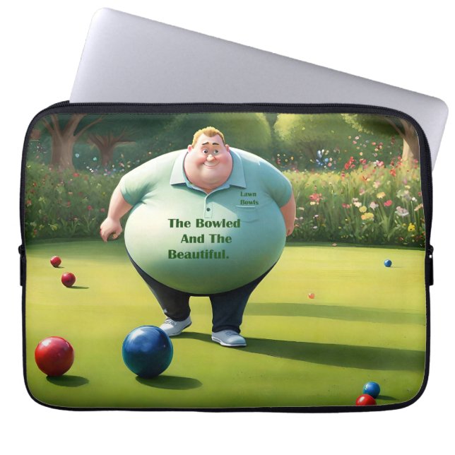 Capa Para Notebook Jolly Lawn Bowler Man, (Frente)