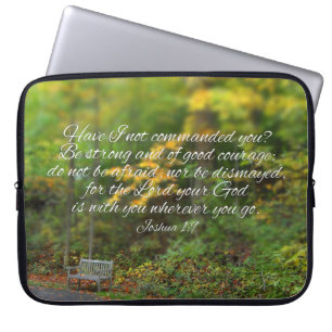 Capa Para Notebook Joshua 1:9 Escritura Cristã Versa Bíblia
