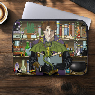 Capa Para Notebook Jovens Livros da Biblioteca de Fantasia do Mago Dr