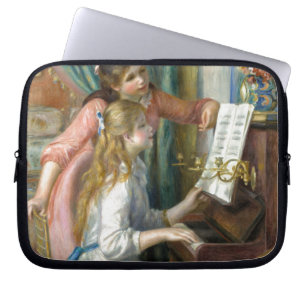 Capa Para Notebook Jovens Meninas no Piano - Pierre Renoir