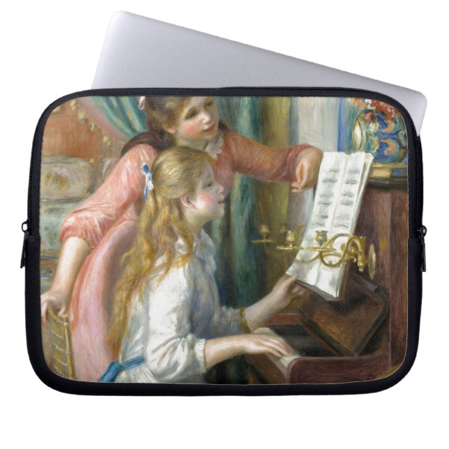 Capa Para Notebook Jovens Meninas no Piano - Pierre Renoir (Frente)