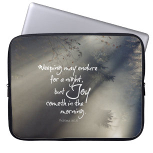Capa Para Notebook Joy na Bíblia da manhã Verse