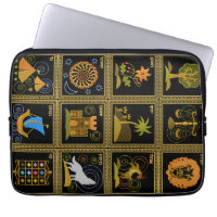 Judaica 12 tribos da bolsa de laptop de Israel